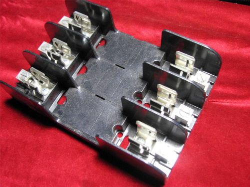 Ferraz 60303 triple fuse block fuseholder 30a 600v holder for class h/k fuses for sale