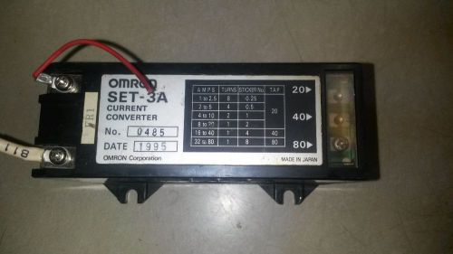 Omron SET-3A Current Converter 1-80 Amp