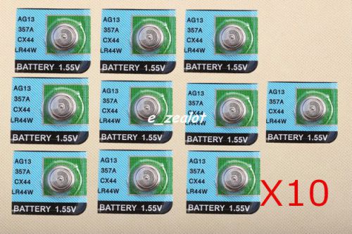 10pcs AG13 LR44 L1154 357 A76 Coin batteries Button Batteries Li Battery Perfect