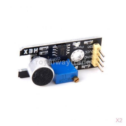 2x sound sensor detection module microphone mic controller for sound detecting for sale