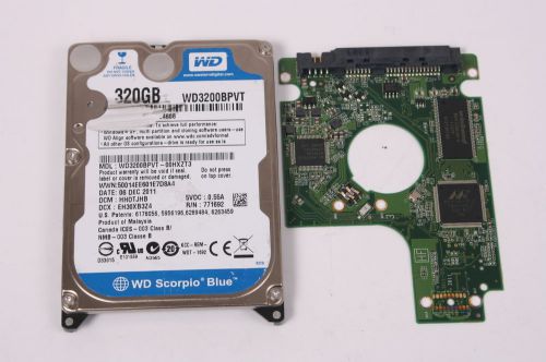 Wd wd3200bpvt-00hxzt3 320gb sata 2,5 hard drive / pcb (circuit board) only for d for sale