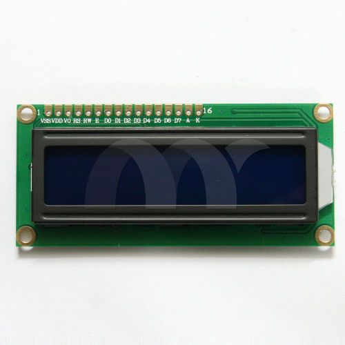 1602 LCD 16x2 Character LCM Display Module HD44780 Controller Blue Backlight