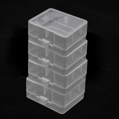 4pcs Transparent Clear Tool box Electronic Component storage box S