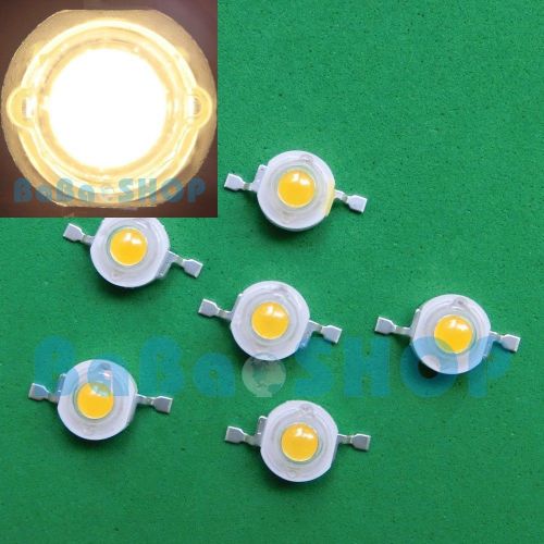 10pcs 1w warm white 3000k high power led 100lm-110lm light lamp beads for diy for sale
