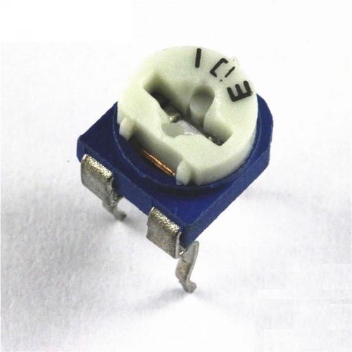 50pcs 10K Blue White Resistance Adjustable Resistor