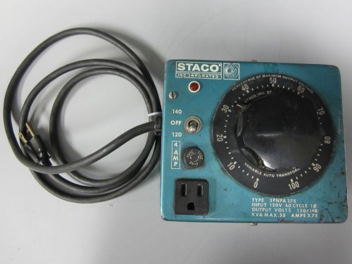 Staco variable auto transformer 3pnpa 375, 93d for sale