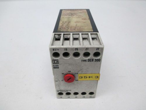 SQUARE D 9050 DER 300 TIME DELAY RELAY 15-300S SER A 250V-AC D304783