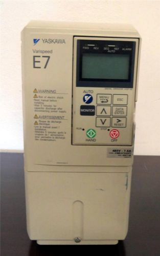 Yaskawa Varispeed E7 Model CIMR-E7U43P7 380-460V AC Drive Inverter