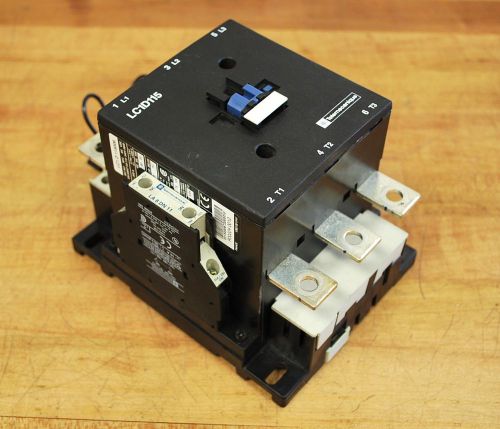 Telemecanique lc1d115 contactor with la 8 dn 11 lateral contact block for sale