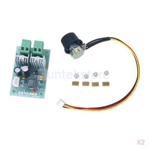 2x dc 12v-36v 5a 25khz motor speed control pwm controller control board w/switch for sale