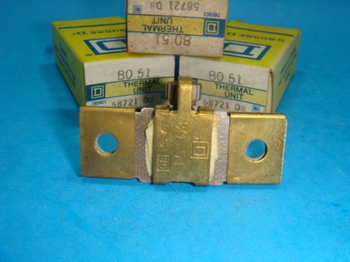 NEW LOT OF 3 SQUARE D B0.51 OVERLOADRELAY THERMAL UNIT B 0.51, NEW IN BOX