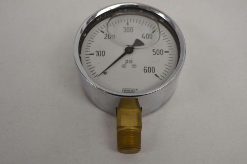 New wika 9768149 pressure 0-600psi 4in face 1/2in npt gauge d353496 for sale
