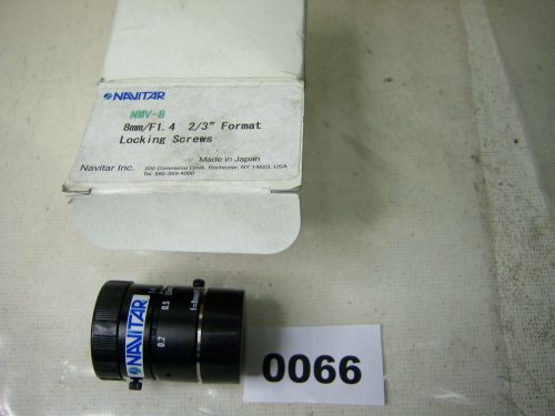 (0066) Navitar 2/3&#034; Format Lens NMV-8 8mm F1.4