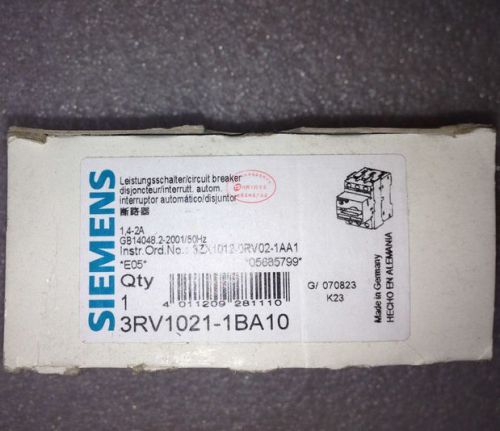 1PCS NEW Siemens breaker 3RV1021-1BA10
