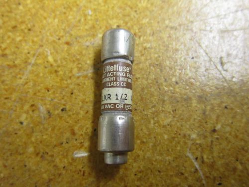 Littelfuse klkr 1/2a fuse 1/2amp 600vac or less class cc fast acting for sale