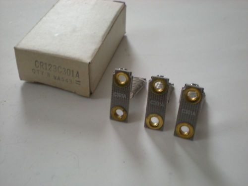 (BOX OF 3) GENERAL ELECTRIC CR123C301A C301A OVERLOAD HEATER ELEMENT NEW