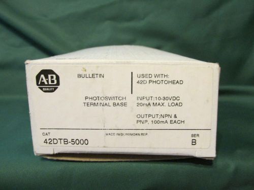 *NEW* Allen Bradley 42DTB-5000 /B Photoswitch Base for 42D Analog /Dig Photohead
