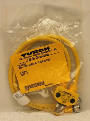 TURCK VB2-FSM 4.4/2RKC 4T-0.32/0.32/S1587 CABLE Y SPLITTER **FACTORY SEALED**