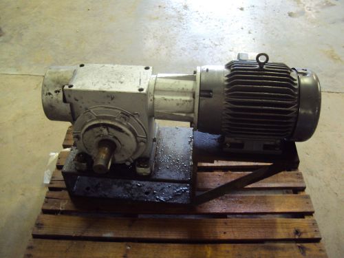 Electric gear cat#500ac2125l-f fr 500ac/2 ratio 25:1 with motor hp 7.5 rpm 1765 for sale
