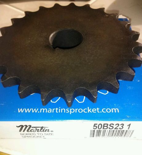 NEW MARTIN 50BS23 1 CHAIN SINGLE ROW 1IN BORE SPROCKET D311969