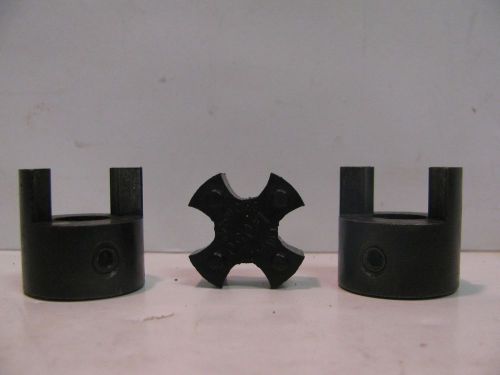 Lot of 2 lovejoy l-050 .500 jaw coupling,1/2&#034; bore,1&#034; oal, w/ l-050 spider used for sale