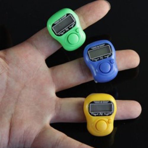 Fashion New LCD Digital Hand-held Counters 5-digit Counter Random Color Cute A