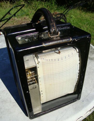Northern Pacific Railway Co. Graphing Voltmeter w/Clock Esterline-Angus LR -1919