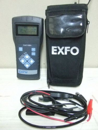 FREE SHIPPING EXFO/CONSULTRONICS Colt 250+ ADSL2+ ADSL Line DSL Tester W/ Cable