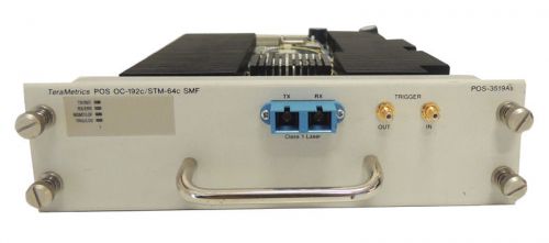 TeraMetrics Spirent POS-3519AS OC-192C/STM-64C SMF SmartBits SMB-6000B &amp; 6000C