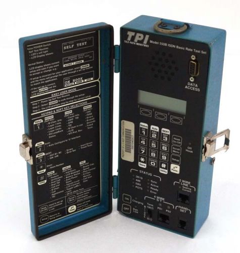 Tele-path tpi 550b isdn basic rate portable handset test analyzer tester set for sale