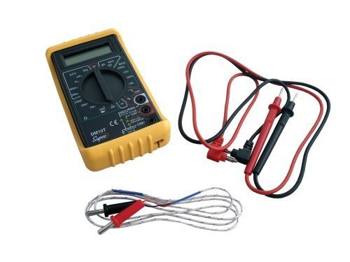 Dm10t supco digital multimeter temperature voltmeter resistance continuity amps for sale