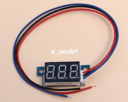 1pcs new dc 0-9.99v red led panel meter digital voltmeter for sale