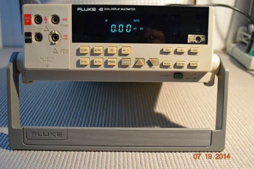 Fluke 45 Dual Display  Dig MultiMeter, VG  condition, w/pics and pdf docs!