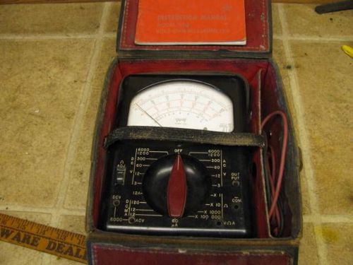 Vintage Triplett 630 Volt Ohm Meter Electric Tester for Parts or Repair
