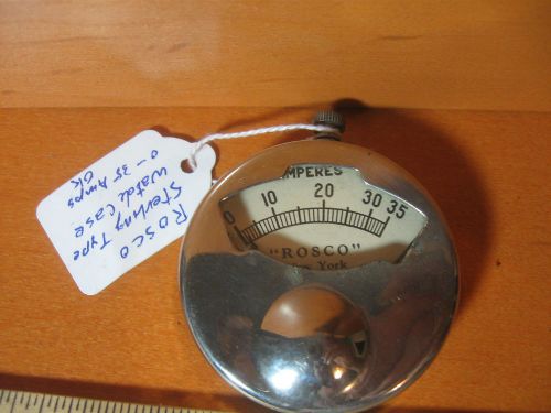 &#034;Rosco&#034; New York - Amperes Vintage Meter