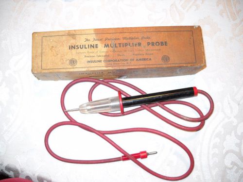 Vintage Insuline Multiplier Probe Original Box With Instructions