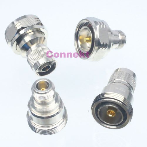 4pcs/set l29 7/16 din &amp; n female jack male plug rf coaxial adapter connector for sale