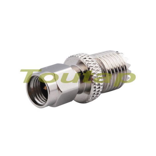Mini-uhf jack female to sma plug male straight rf coaxial adapter connector for sale