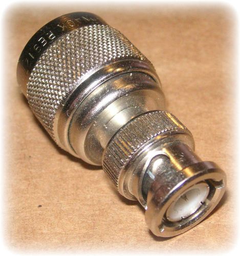 Adapter, coaxial, 50?, n (m) to bnc (m) (pasternack #pe9127) (used) for sale