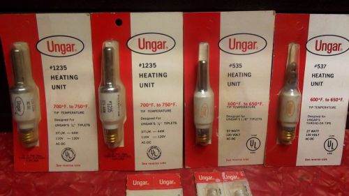 Lot of # 4 Ungar Heating Units and # 4 Iron Clad Tiplets NEW