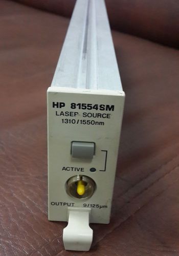 Agilent / hp 81554sm 1310 to 1550nm laser source interface plug in module for sale