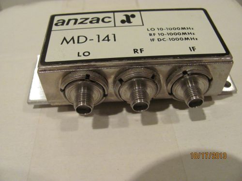ANZAC MD-141 MIXER, 10-1000MHz(RF/LO) AT +7 DBM,DC-1000MHz(IF), SMA(F)
