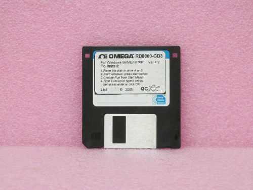 Omega Engineering RD8800-GD3 Software, 3.5&#034; Floppy Disk