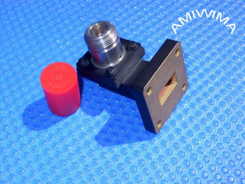 Transition adaptor waveguide wr-62 coaxial n ku-band 14ghz  12.4 to 18 ghz for sale