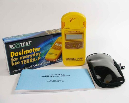 Geiger counter radiation detector dosimeter terra-p english version case new for sale