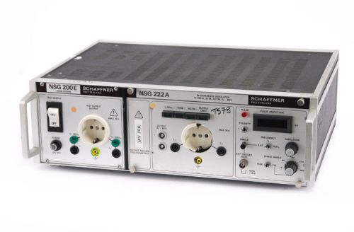 Schaffner nsg-200e generator mainframe +nsg-222a interference simulator module for sale