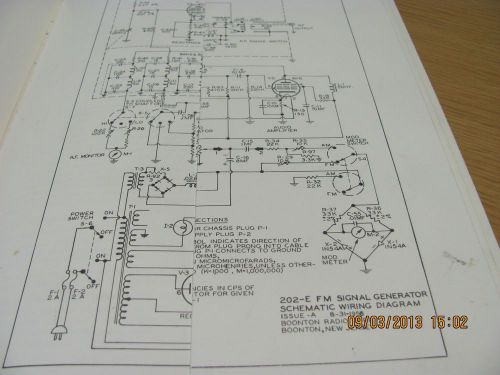 BOONTON MODEL 202-E: AM-FM Signal Generator - Oper.Instructions Manual #18137