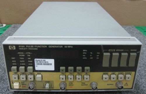 Hp/agilent 8116a 50mhz pulse/function generator for sale