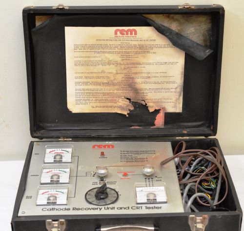 Rem Electronic Systems Cathode recovery unit and CRT tester vintage PARTS!