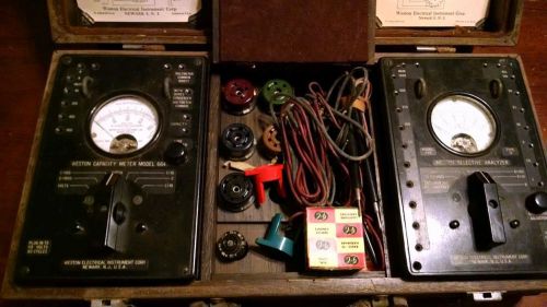 Vintage Weston 664 665 vacuum tube tester kit...used on WW2 Navy  battleship!